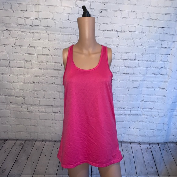 Nike Tops - Nike Dri Fit Dark Pink tank top size L
